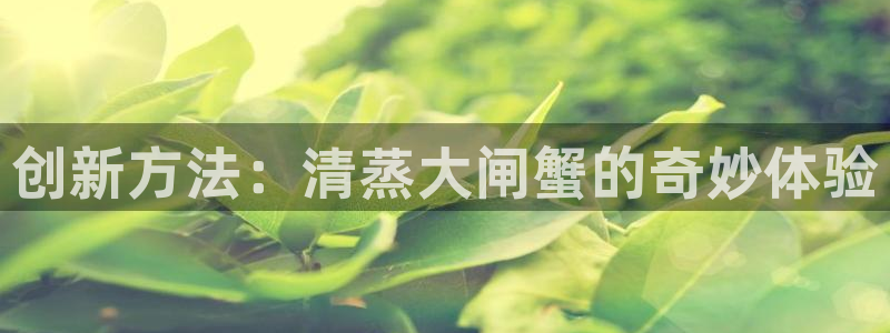 创新方法：清蒸大闸蟹的奇妙体验